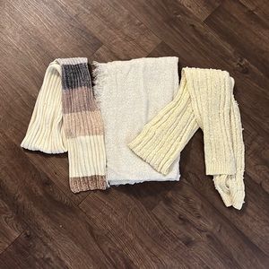 Bundle of 3 scarves - natural colors